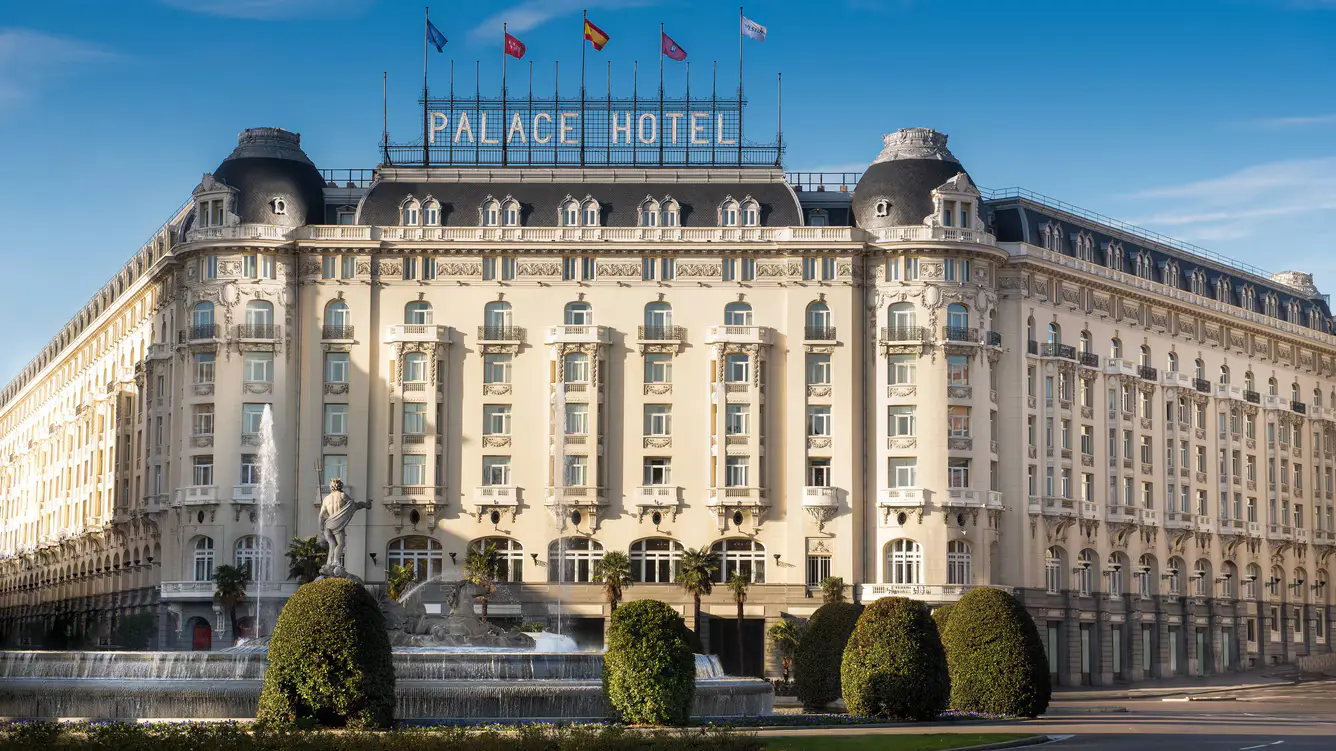 fachada del hoteles palace en Madrid.